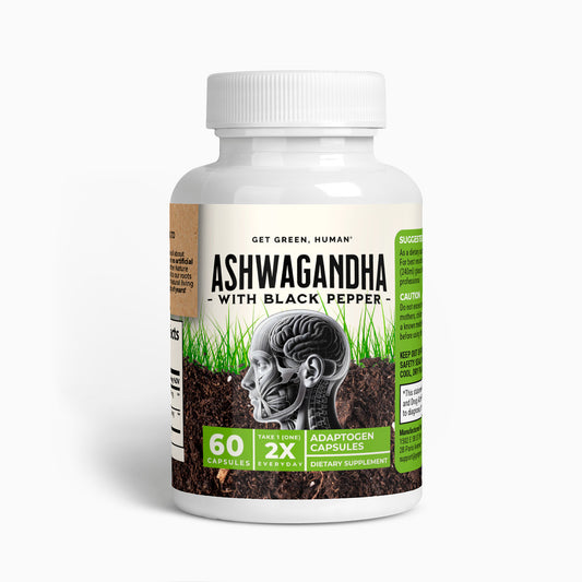 Ashwagandha w/Black Pepper (Adaptogen Capsules)