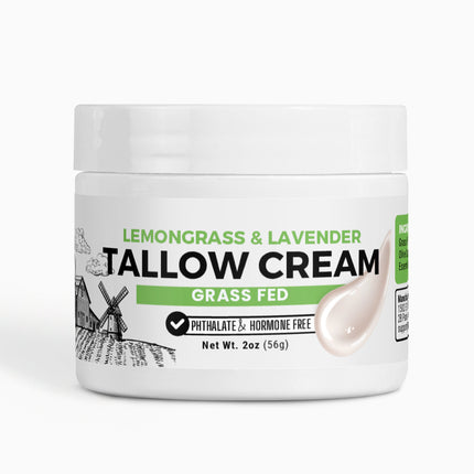 Grass-Fed Tallow Cream with Lemongrass & Lavender