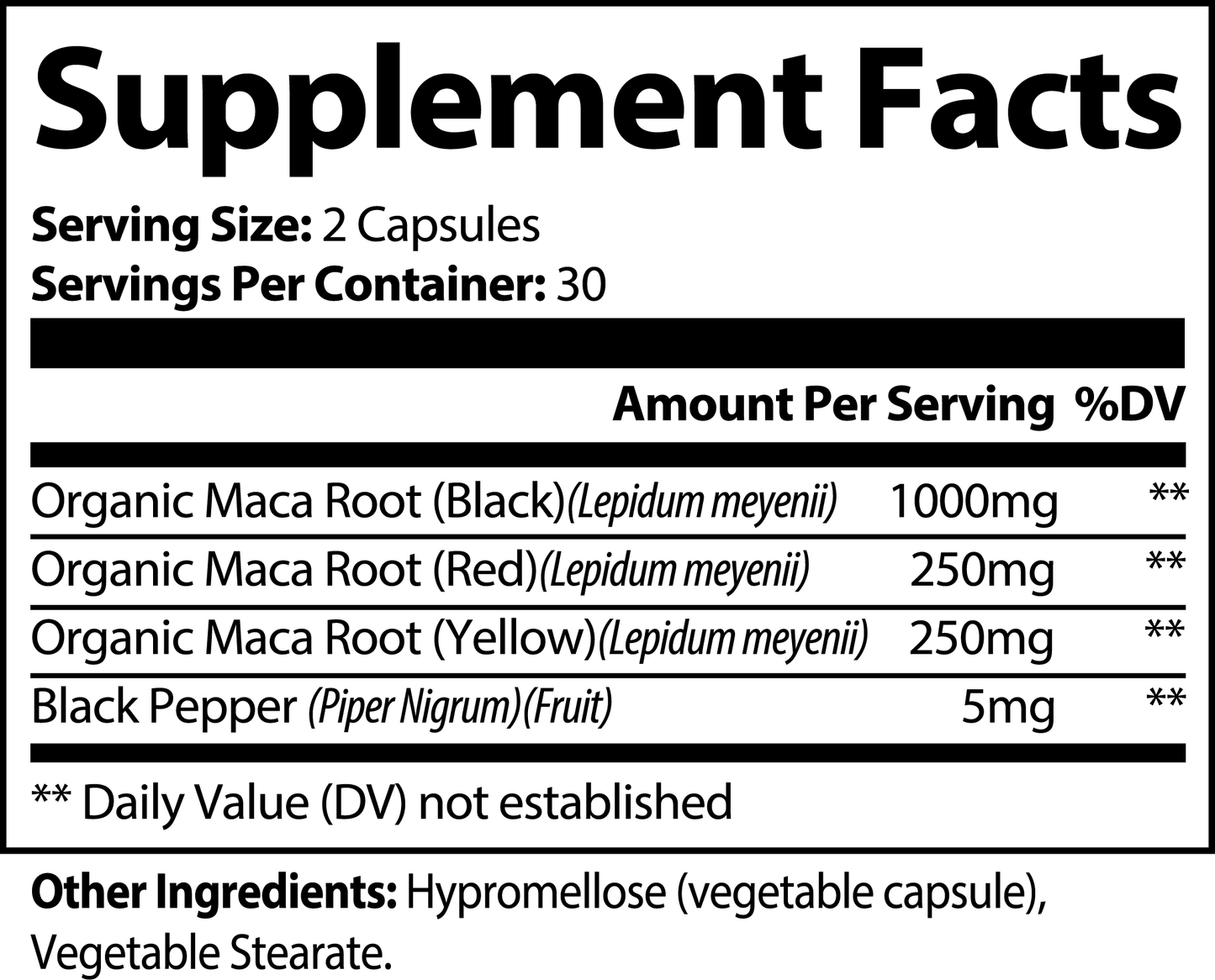 Mega Maca Capsules