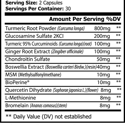 Turmeric XXL Joint Support Capsules