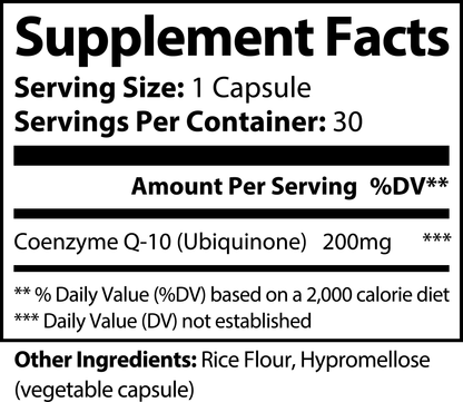 CoQ10 Ubiquinone Capsules