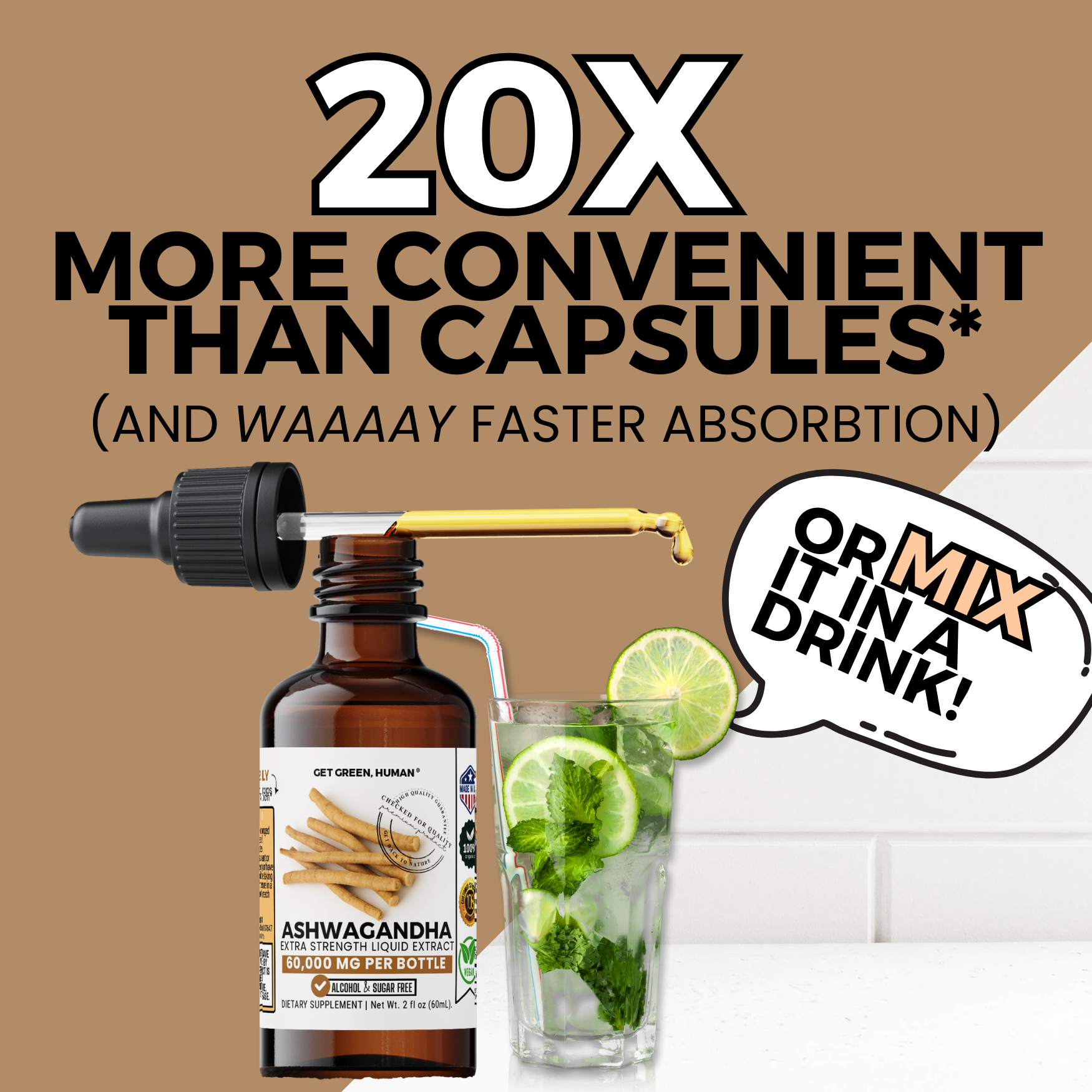 Ashwagandha Tincture | Stress, Mood & Energy Balance