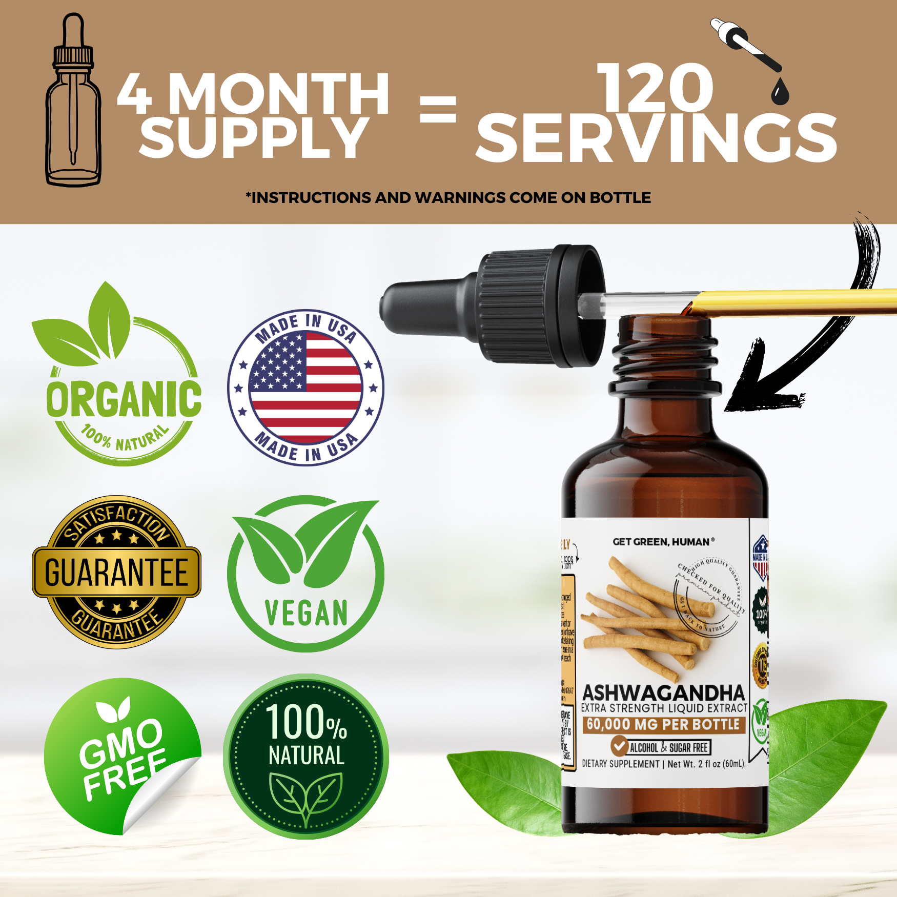 Ashwagandha Tincture | Stress, Mood & Energy Balance