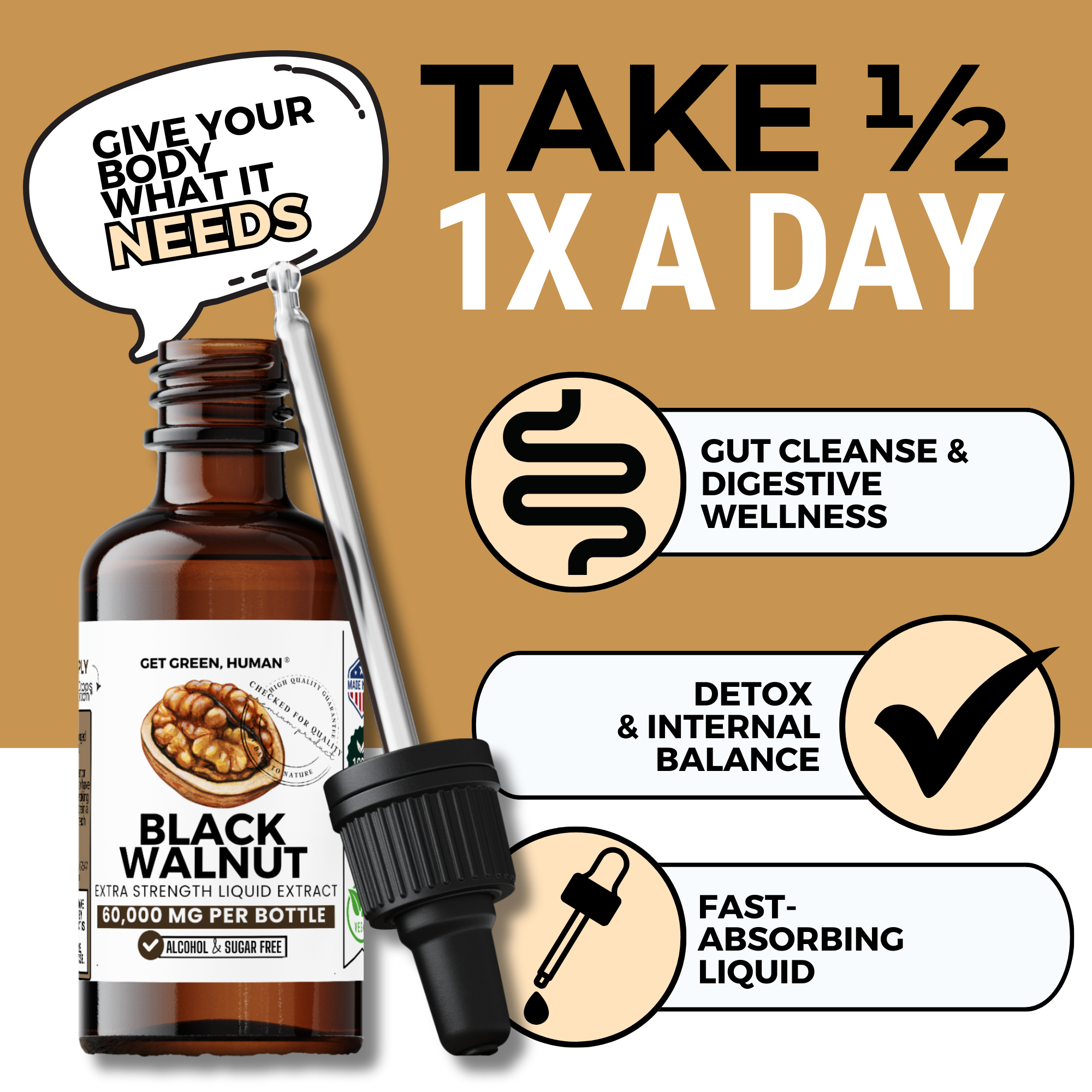 Black Walnut Tincture | Gut Health & Natural Detox Support