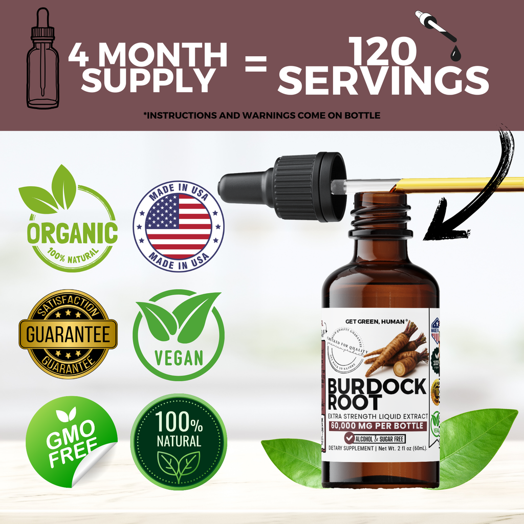 Burdock Root Tincture | Skin, Liver & Detox Support