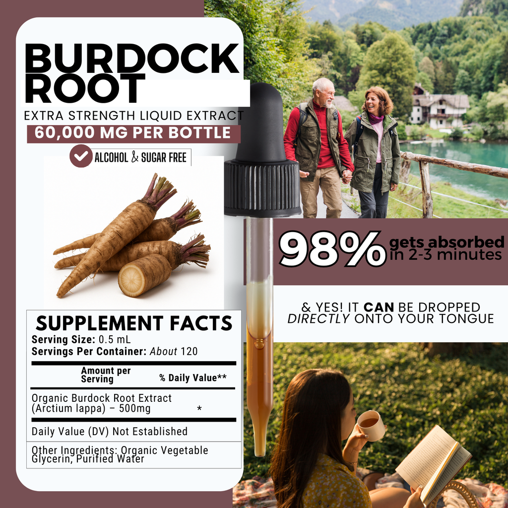 Burdock Root Tincture | Skin, Liver & Detox Support