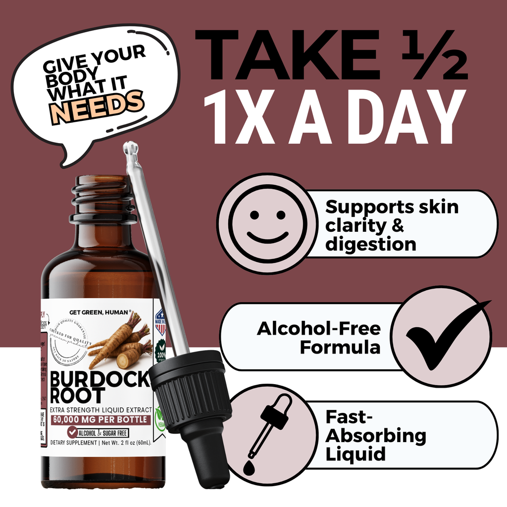 Burdock Root Tincture | Skin, Liver & Detox Support