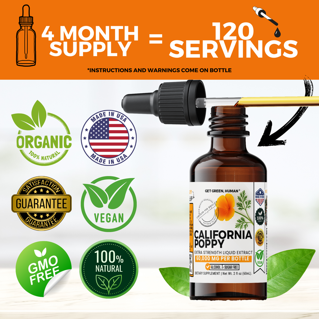 California Poppy Tincture | Sleep, Relaxation & Nervous System Support