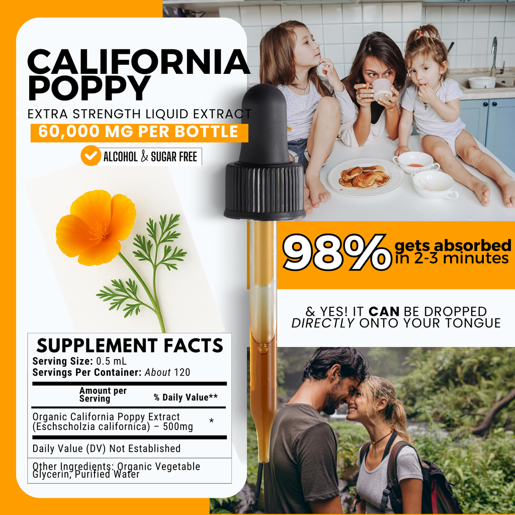California Poppy Tincture | Sleep, Relaxation & Nervous System Support