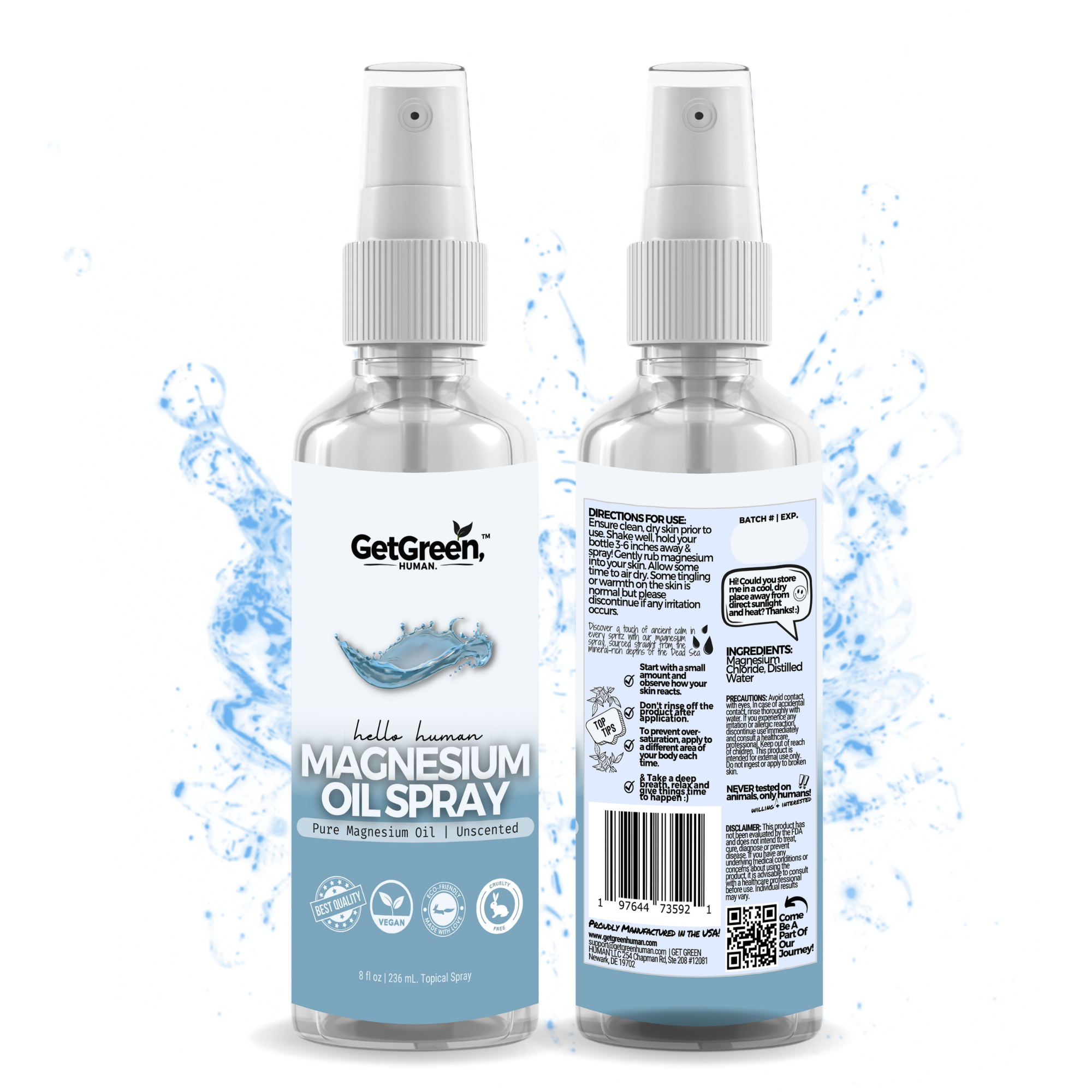 Magnesium Oil Spray (Unscented)