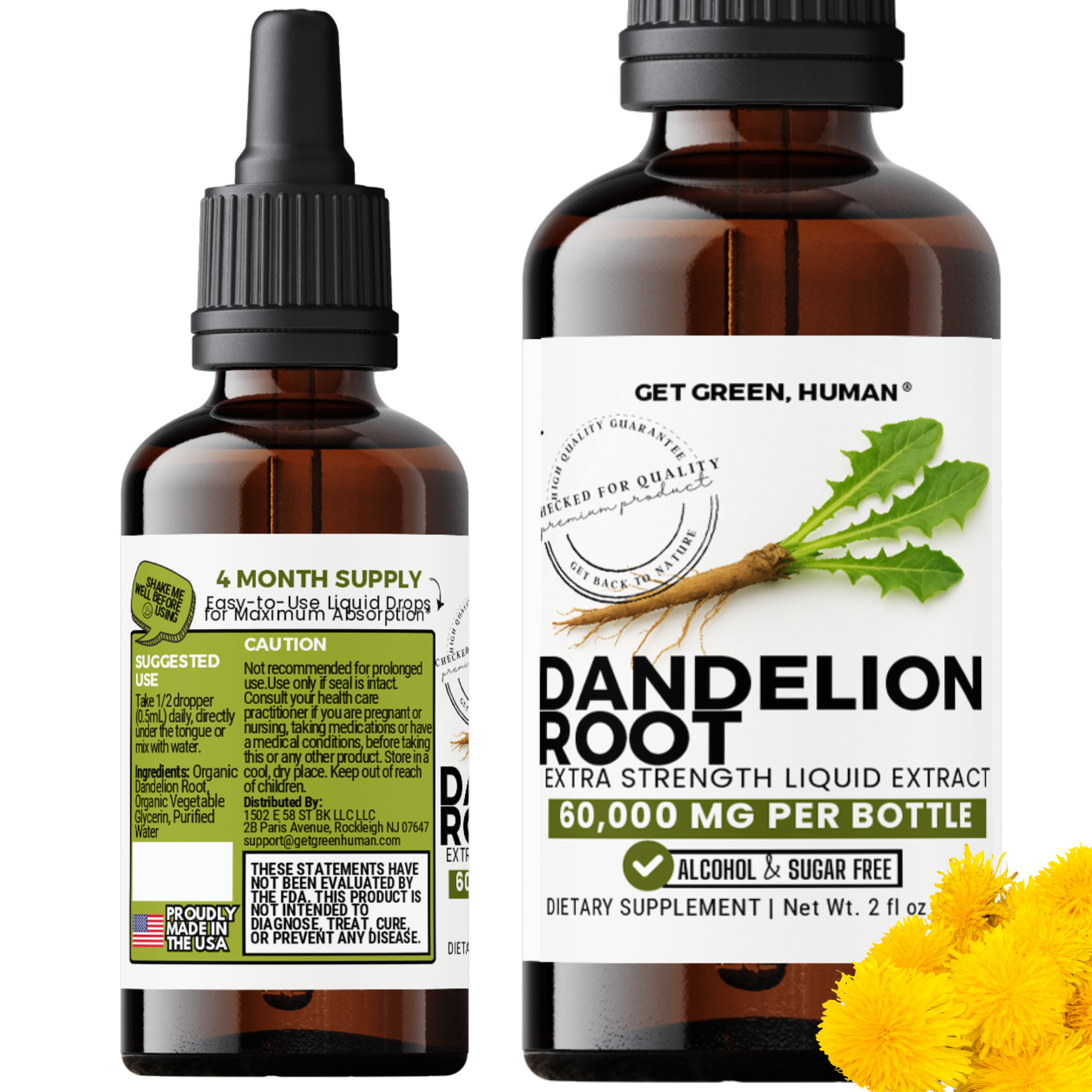 Dandelion Root Tincture | Liver, Digestion & Skin Support
