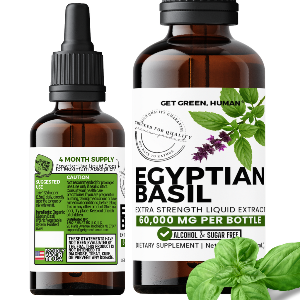 Egyptian Basil Tincture | Stress, Focus & Immune Support
