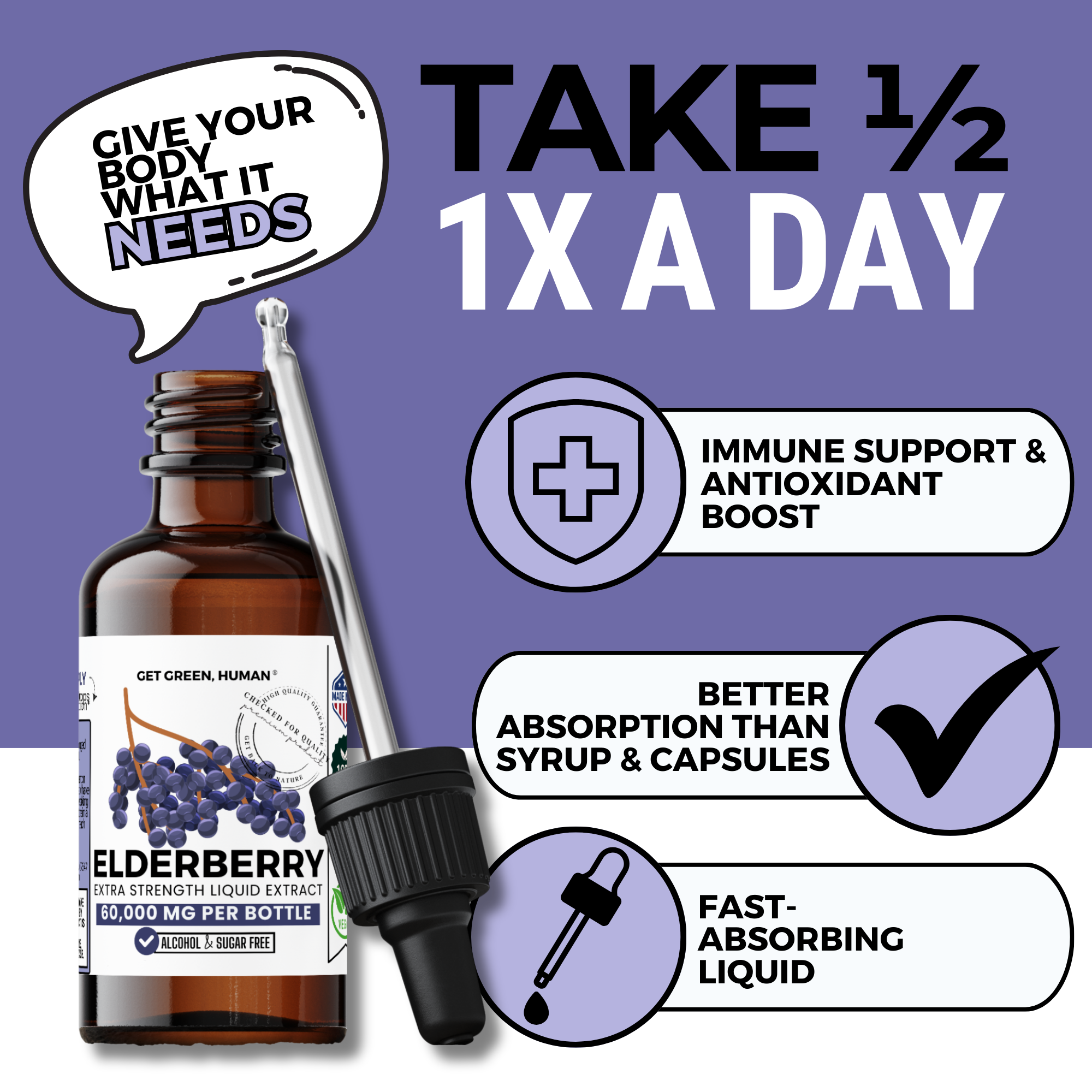 Elderberry Tincture | Immune & Antioxidant Support