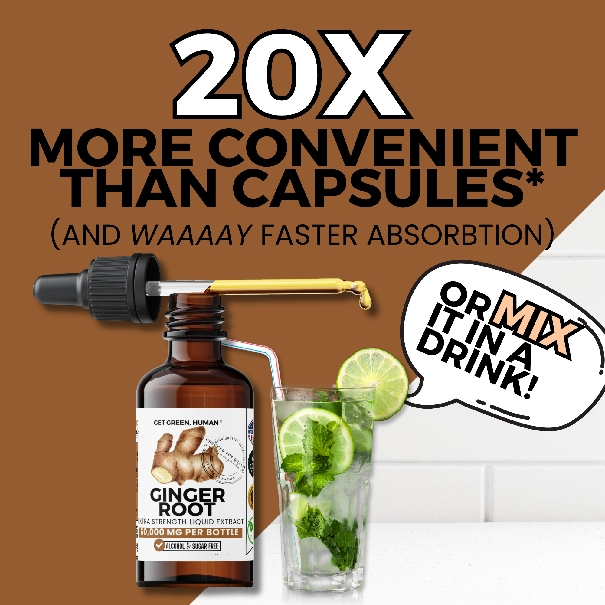 Ginger Root Tincture | Digestive, Nausea & Immune Support