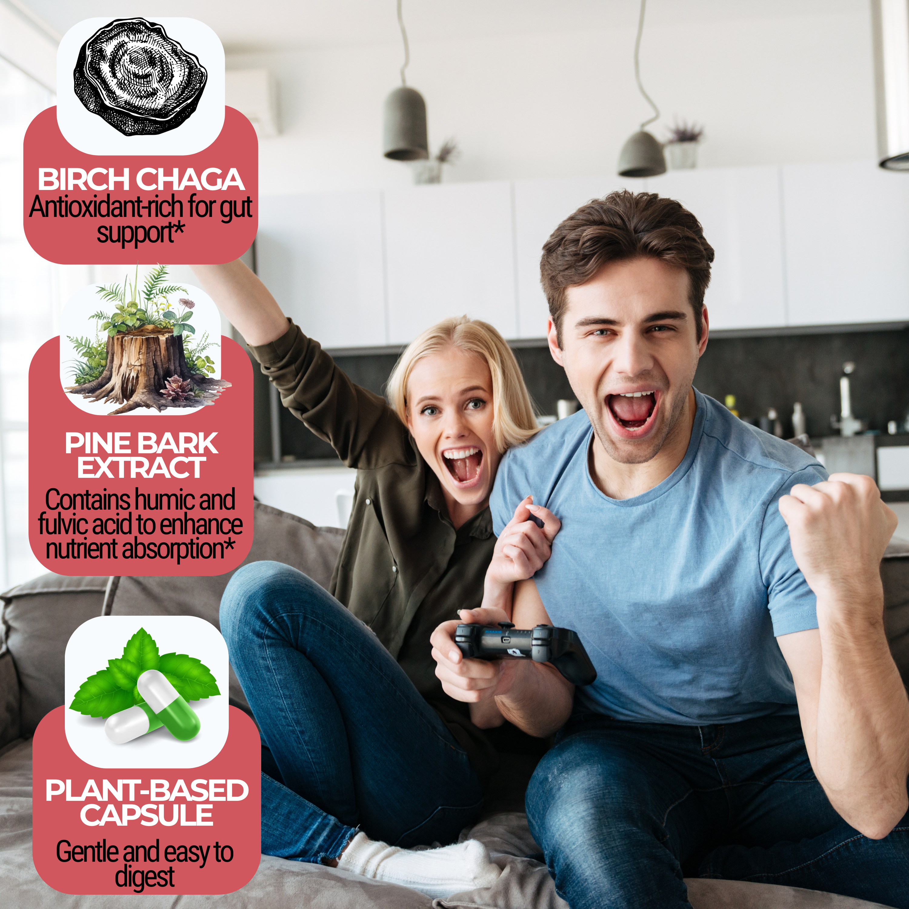 Gut Balance Capsules with Fulvic Acid