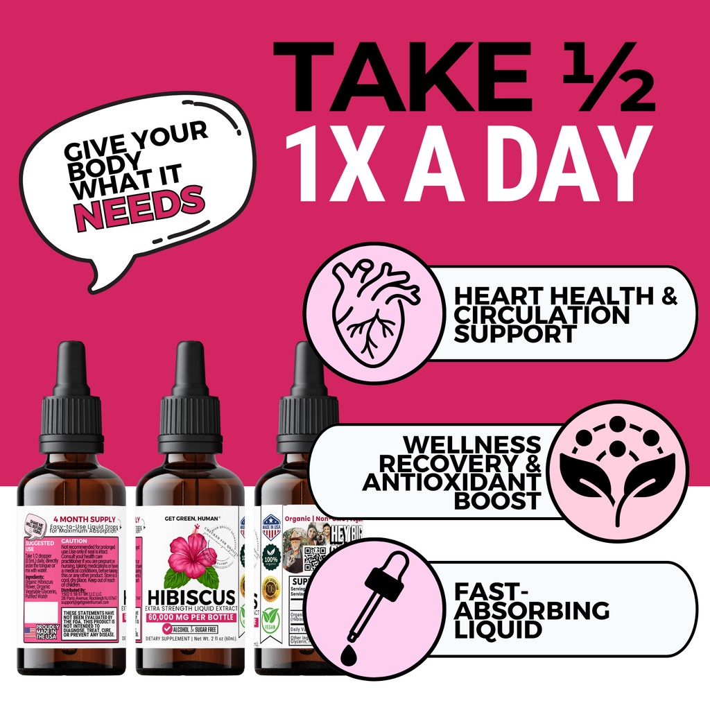 Hibiscus Tincture | Heart, Circulation & Antioxidant Support