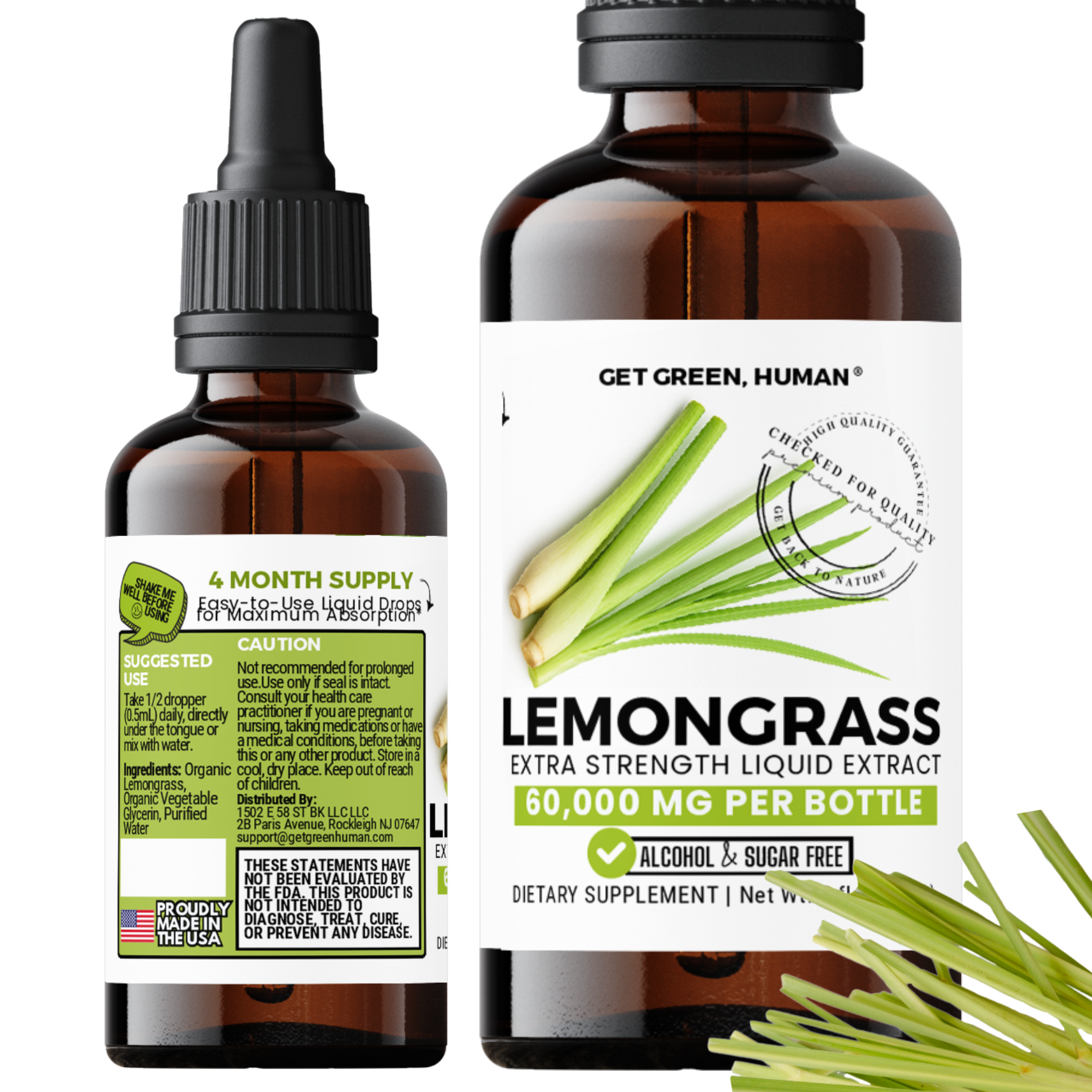 Lemongrass Tincture | Digestion, Bloating & Cleanse Support