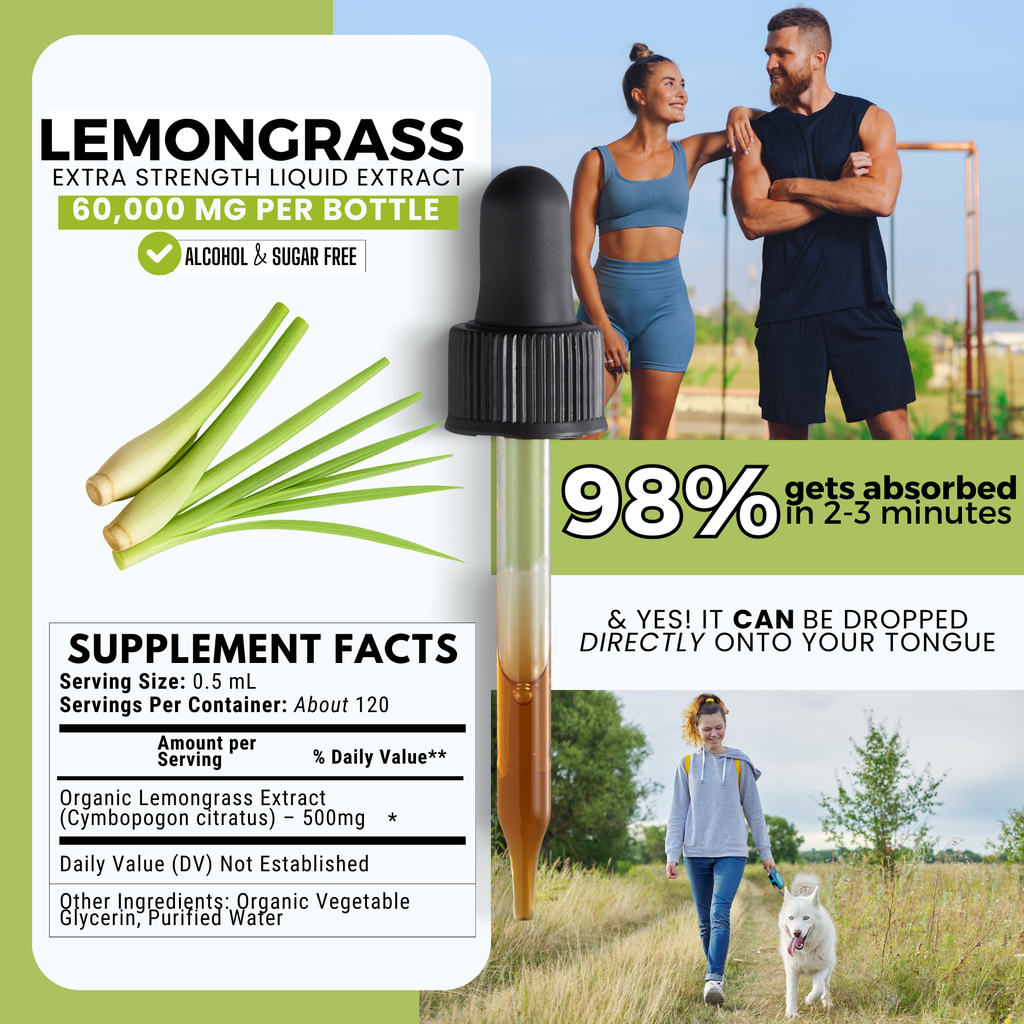Lemongrass Tincture | Digestion, Bloating & Cleanse Support