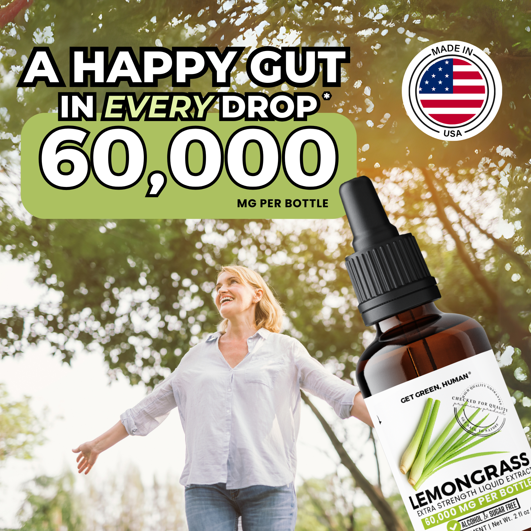 Lemongrass Tincture | Digestion, Bloating & Cleanse Support