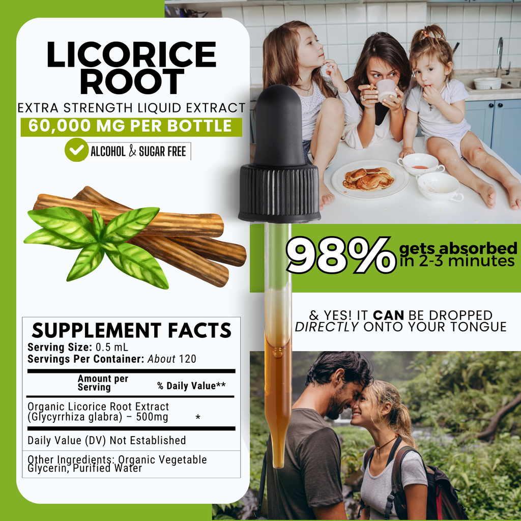 Licorice Root Tincture | Digestive, Adrenal & Respiratory Support