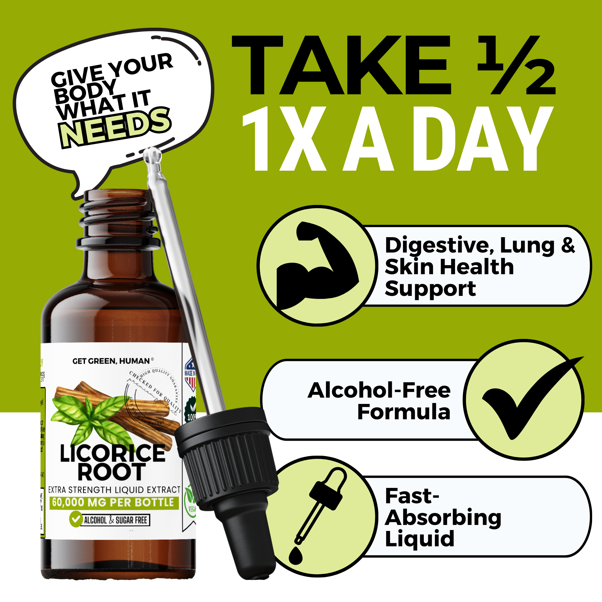 Licorice Root Tincture | Digestive, Adrenal & Respiratory Support