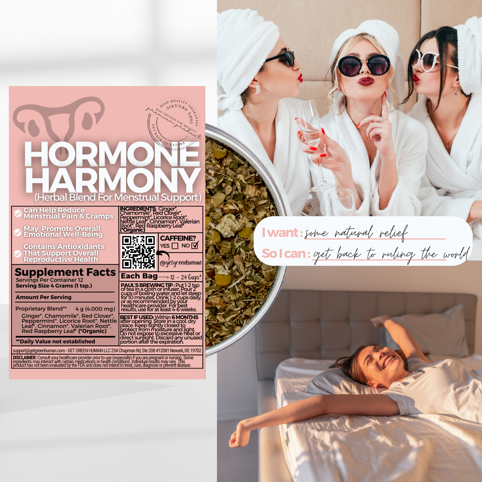 Hormone Harmony (Menstrual + PMS Support)