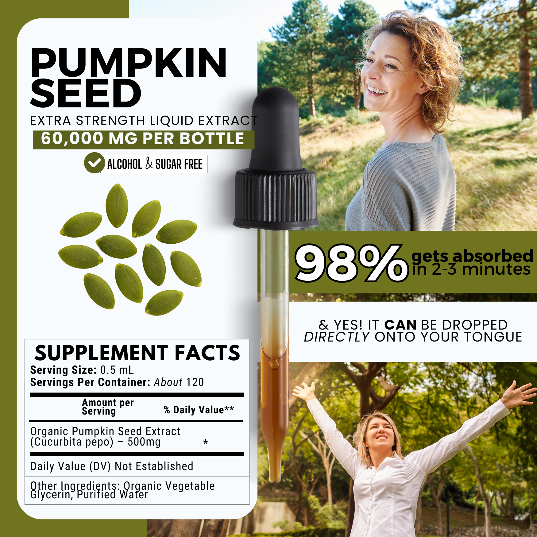 Pumpkin Seed Tincture | Gut, Bladder & Hormone Support