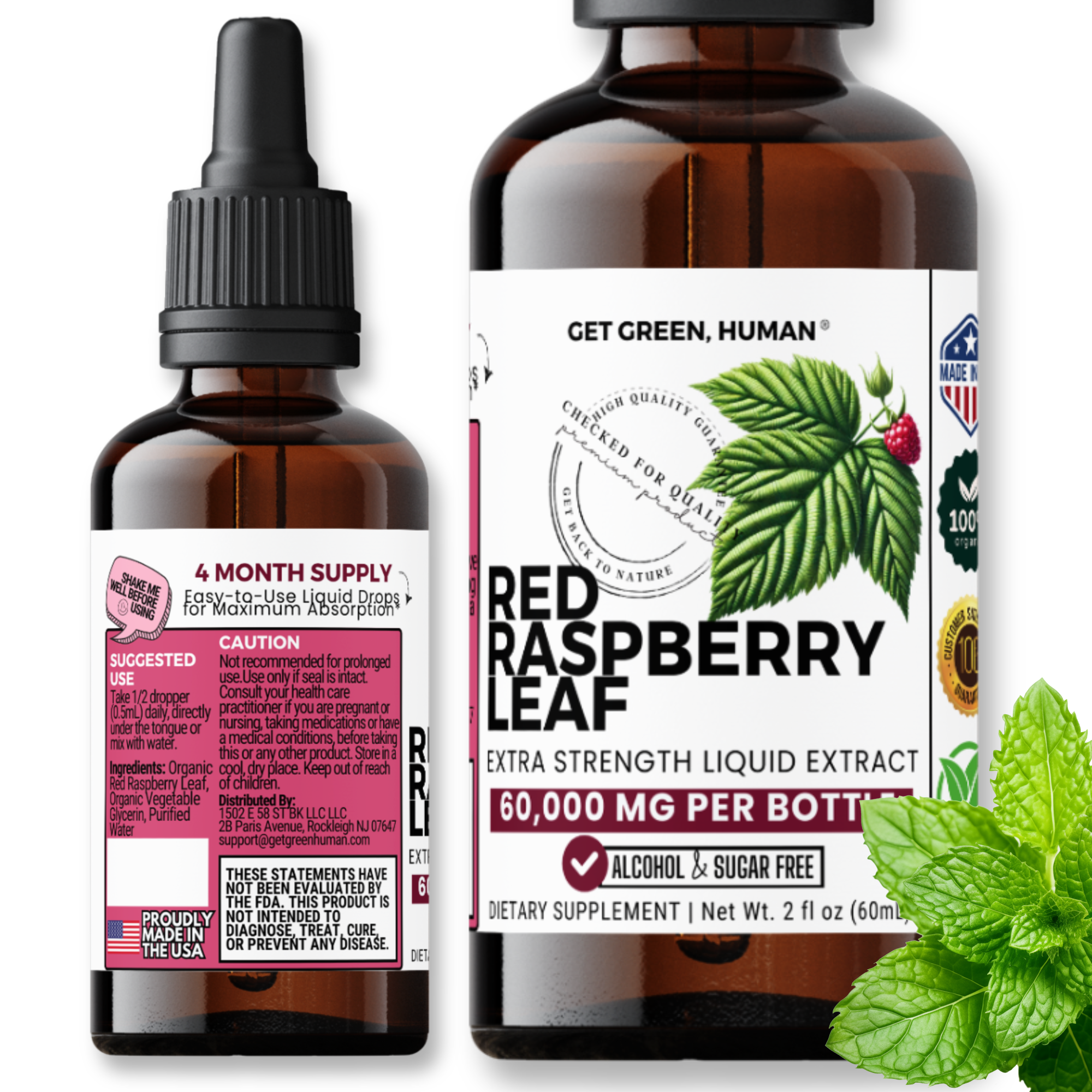 Red Raspberry Leaf Tincture | Women’s Hormonal & Reproductive Support