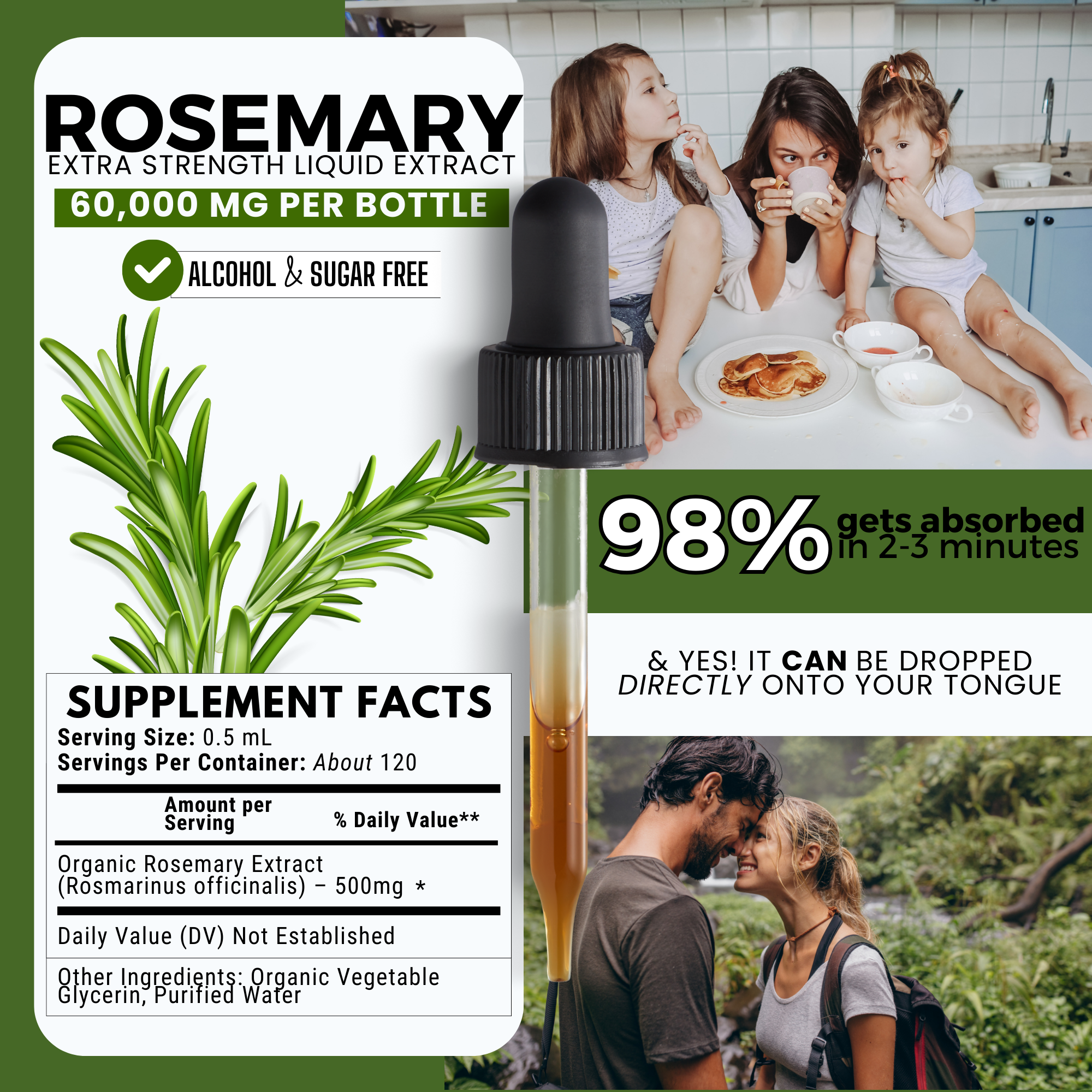 Rosemary Tincture | Brain Health & Focus Support