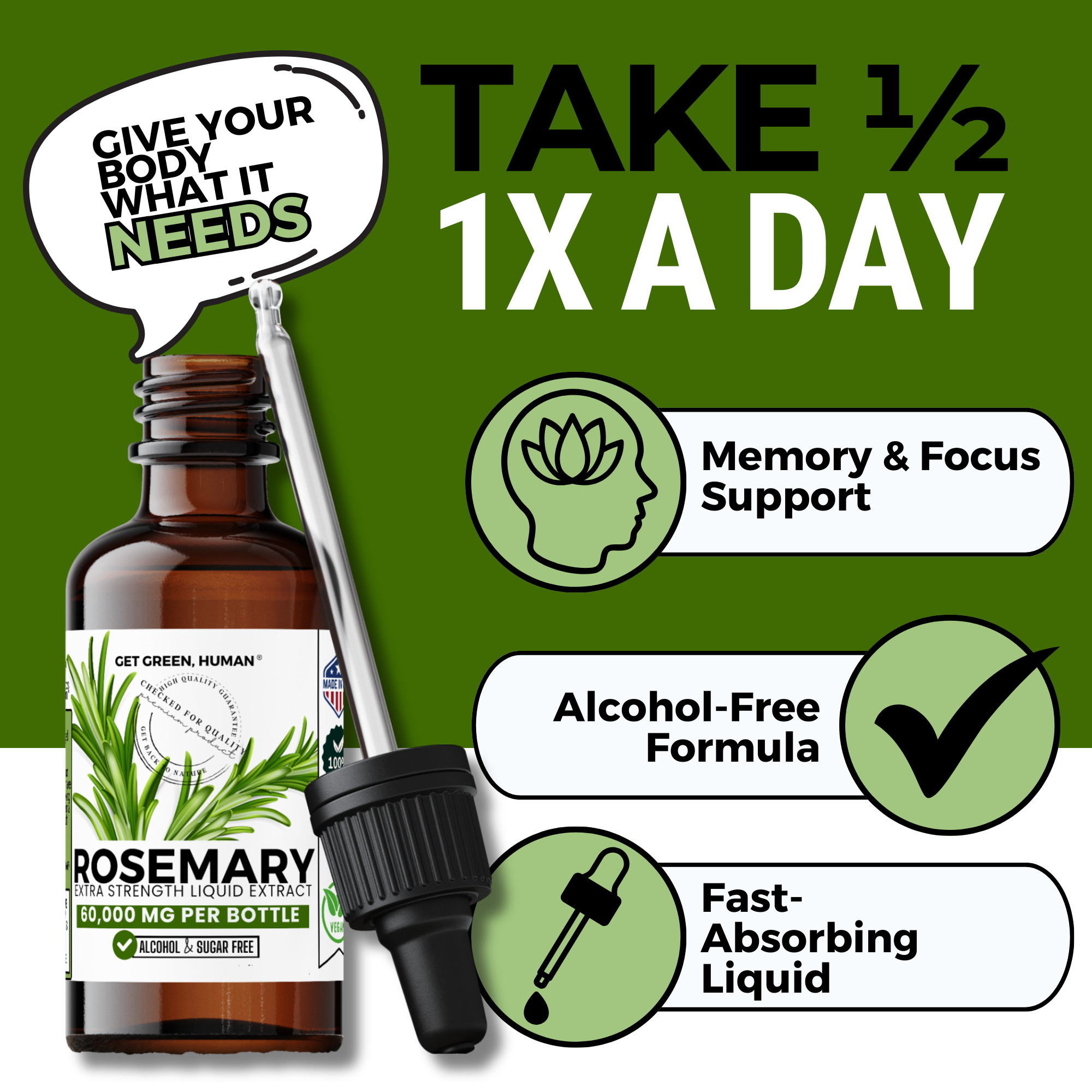 Rosemary Tincture | Brain Health & Focus Support