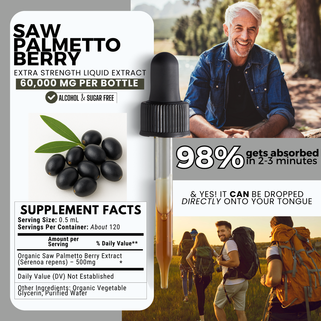 Saw Palmetto Berry Tincture | Prostate, Hormone & Urinary Support