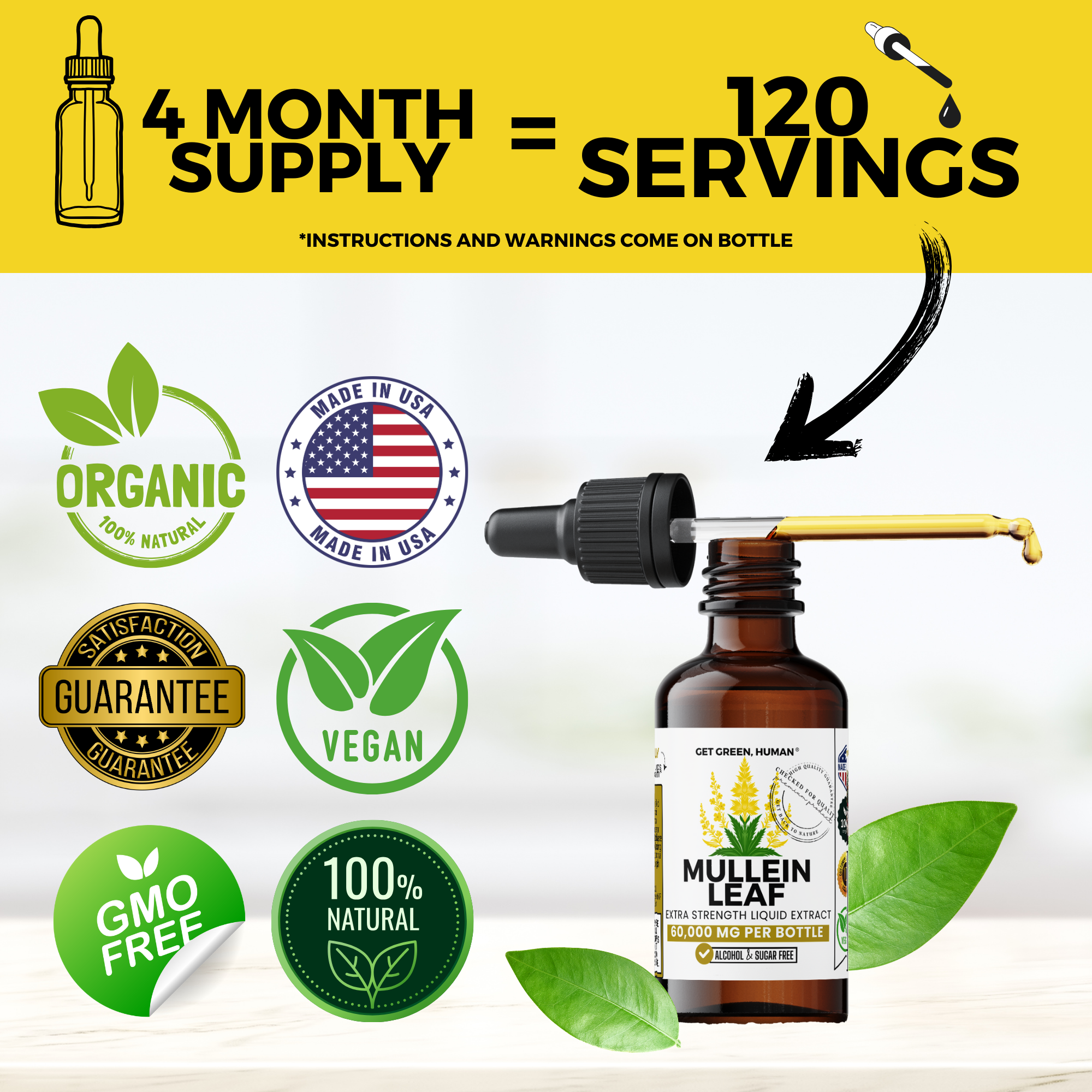 Mullein Leaf Tincture | Lung & Respiratory Support